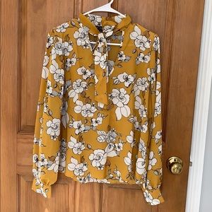 Beautiful gold floral blouse